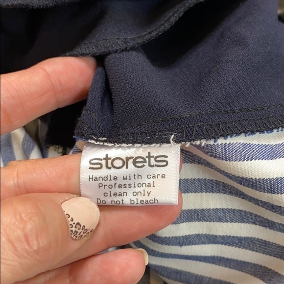 Storets Navy Mia Stripe Mix Jacket - Picture 9 of 9